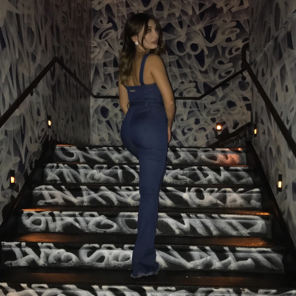 Guess denim jumpsuit size 2